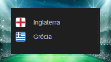 Ingalterra x Grécia